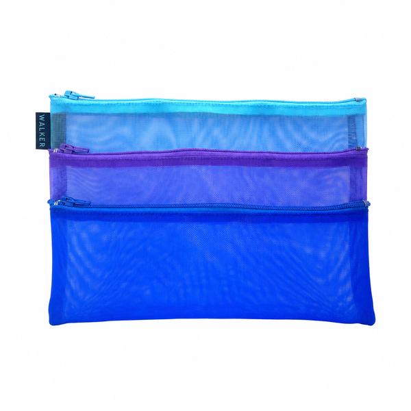 Triple Zip Cases - Multi Color