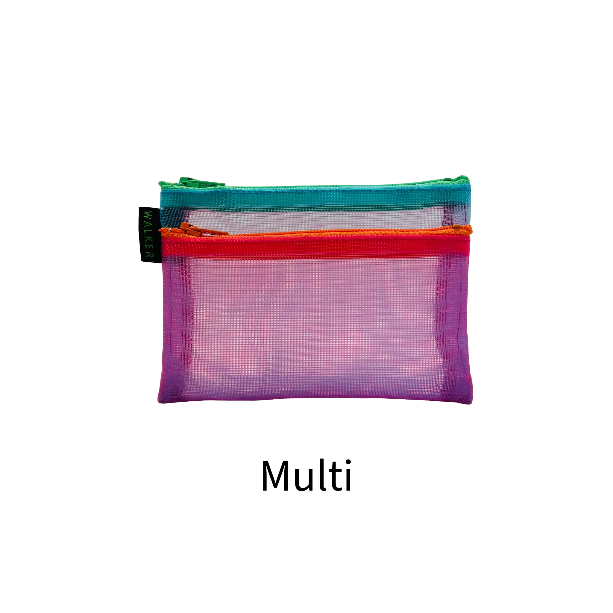 Multicolor Double Zip Cases - Small sizes