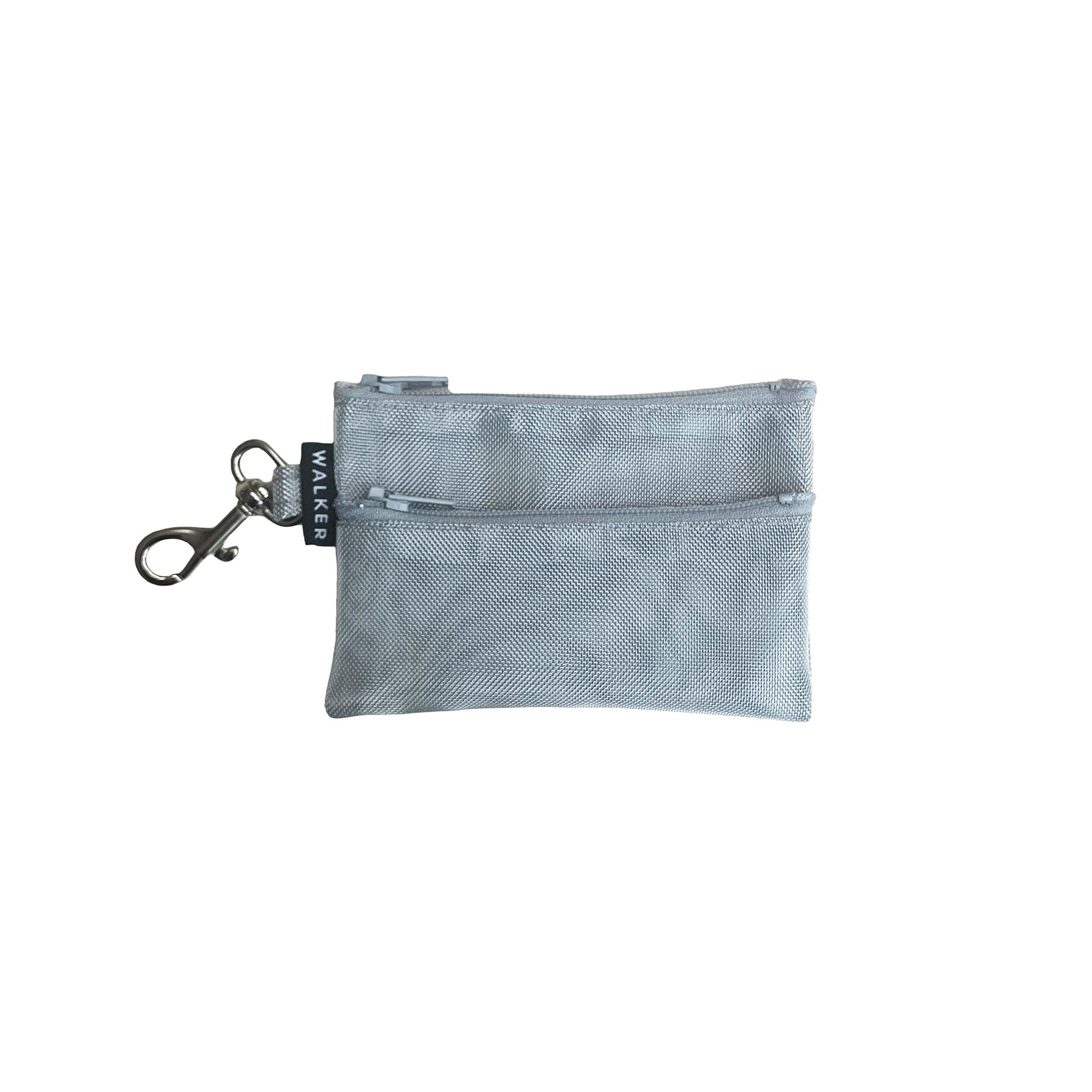 Double Zip Case w/ Hook  - Metallic