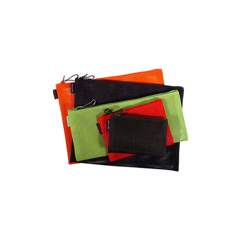 CASSAVA™ 6Pcs Mesh Zipper Pouch Net Zipper Pouch Multipurpose Travel Mesh  Bag Plastic Colorful Small
